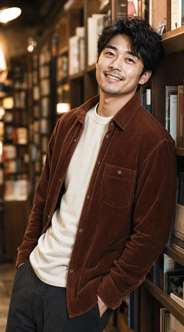 AI profile picture result: Bookstore Warm