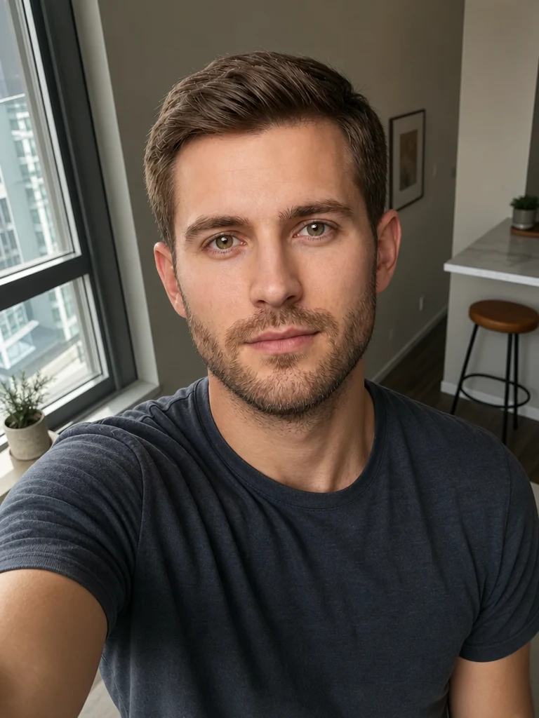 Before: Driver's License — DMV-style ID portrait